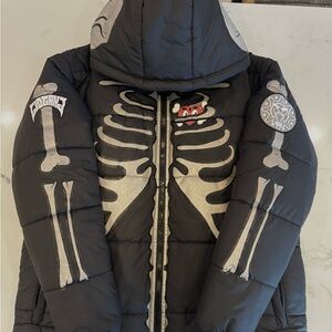 Glo Gang Skeleton Puffer Jacket